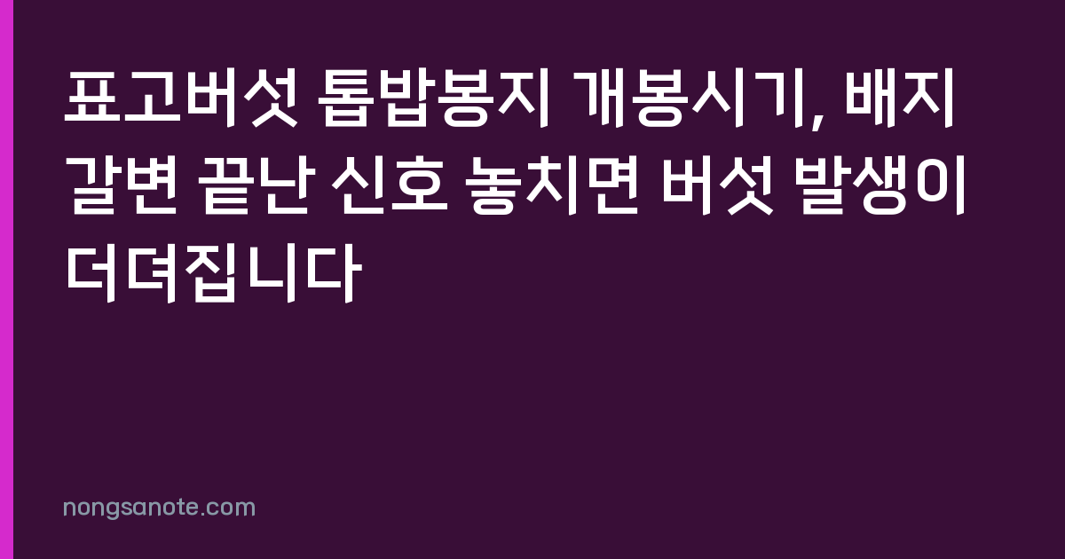 표고버섯 톱밥봉지 개봉시기, 배지갈변 끝난 신호 놓치면 버섯 발생이 더뎌집니다